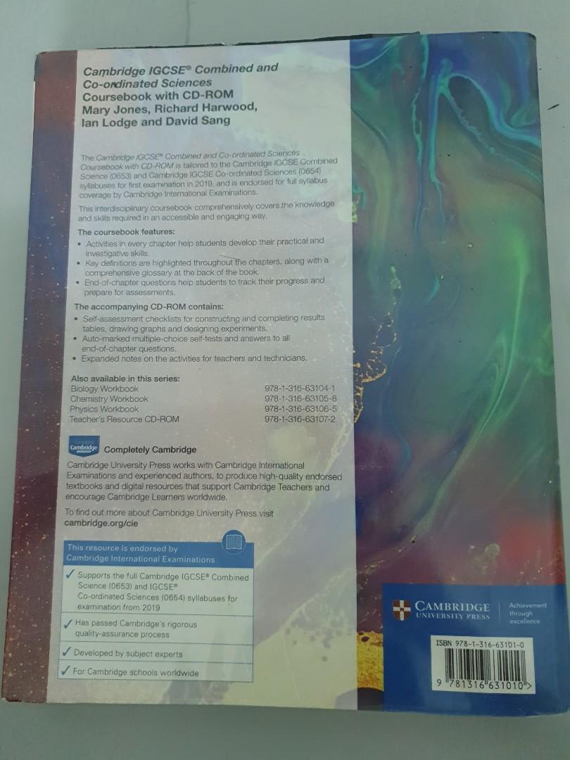 Cambridge IGCSE Combined and Co-ordinated Sciences Coursebook, Hobbies ...