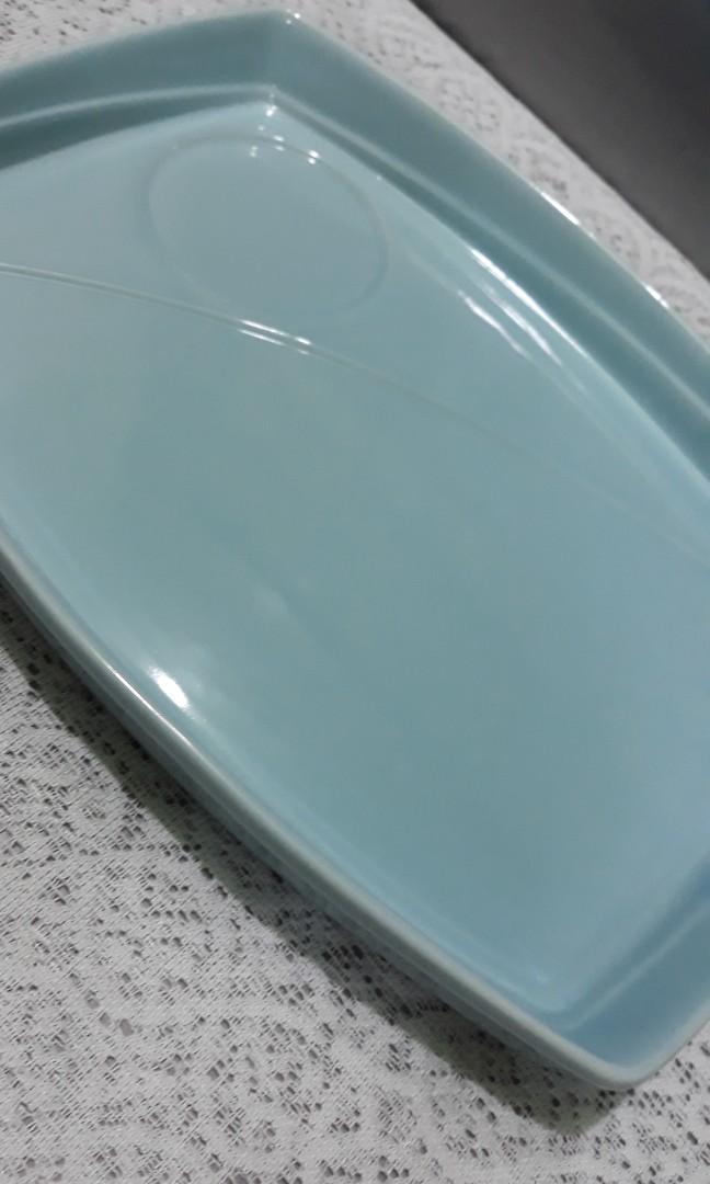 Ceramic Serving tray (Category: Other Kitchenware & Tableware) located in Makati City. Submitted by sakurambo_des (Listing ID 1122668451, Image 2). Description: From Japan Ceramic Serving Tray New no box 9" x 12" measurement 3 pcs available 380 each only or 1000 Take All.