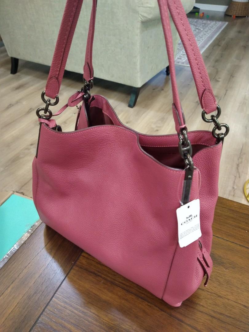 Coach dalton 31 shop dusty pink