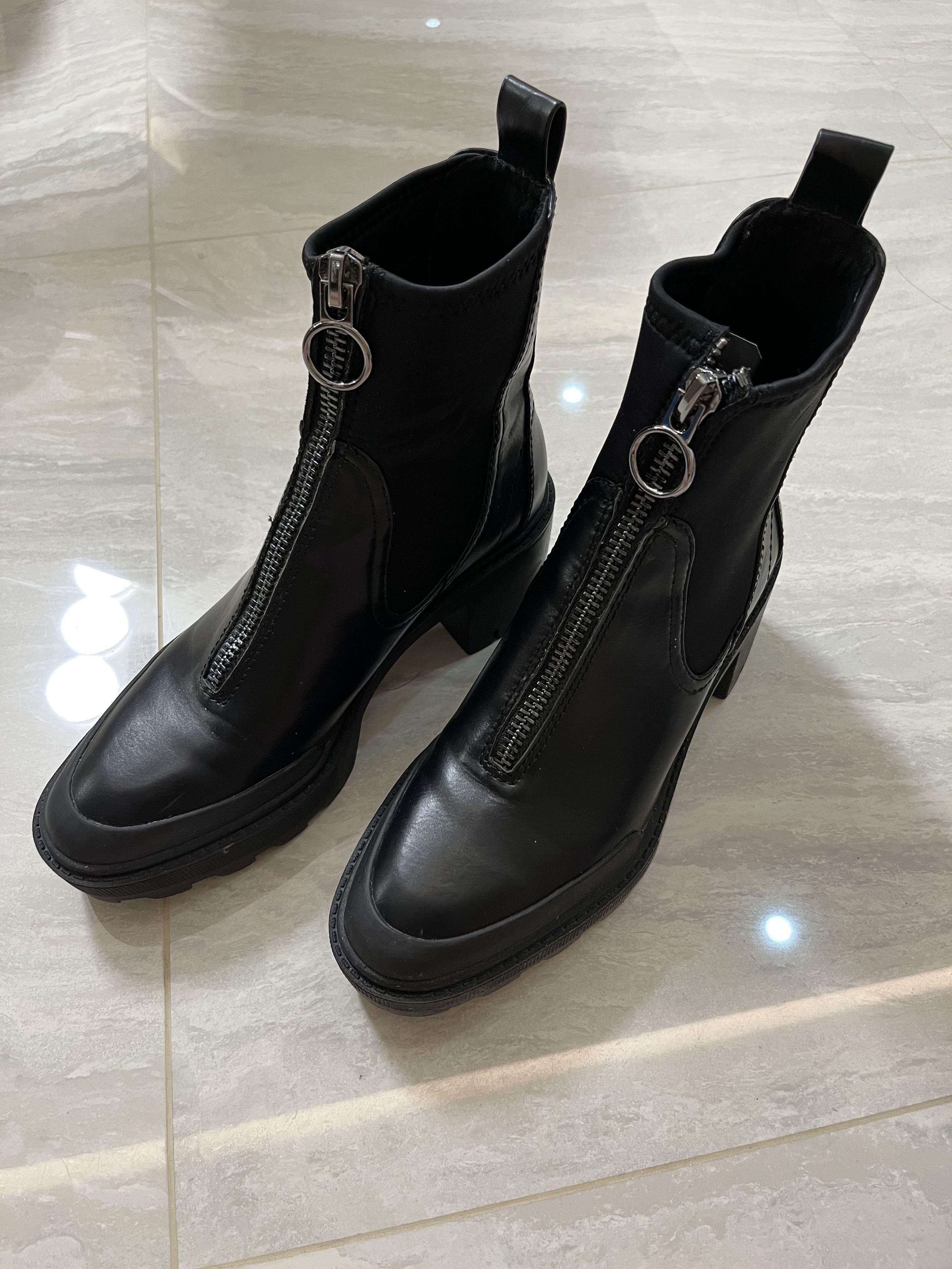 Front zip boots clearance zara