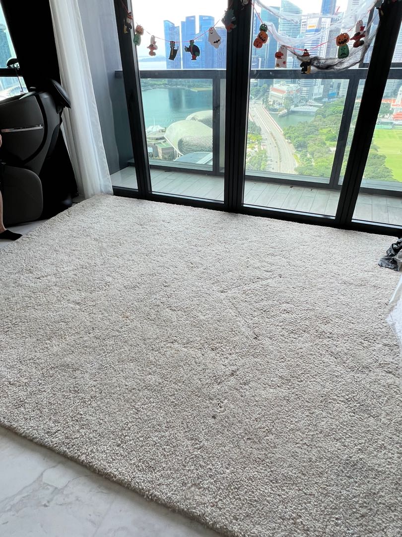 Crate & Barrel Wool Rug 8’ x 10’, Furniture & Home Living, Home Decor