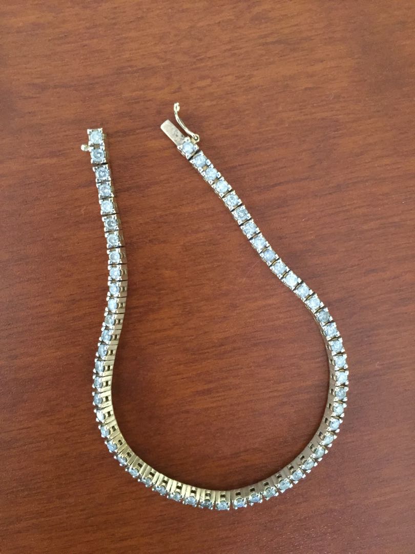 Diamond tennis bracelet 3 carats x cartier Women s Fashion Jewelry Organizers Bracelets on Carousell