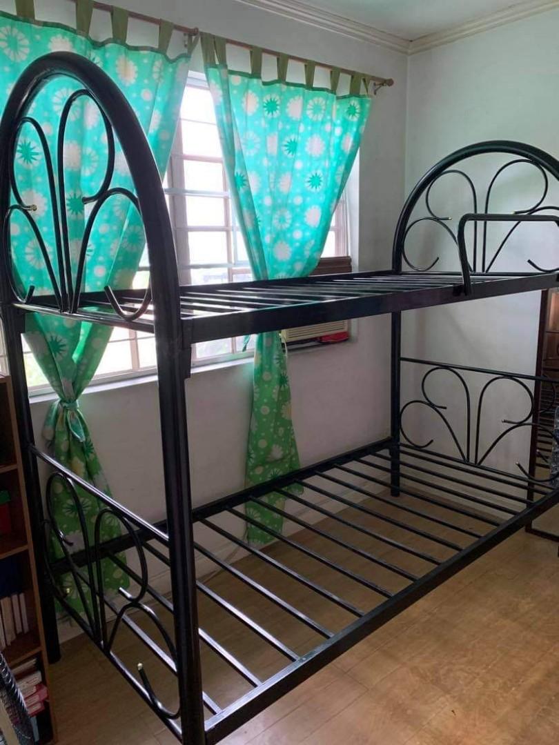 Double deck bed frame, Furniture & Home Living, Bedding & Towels on