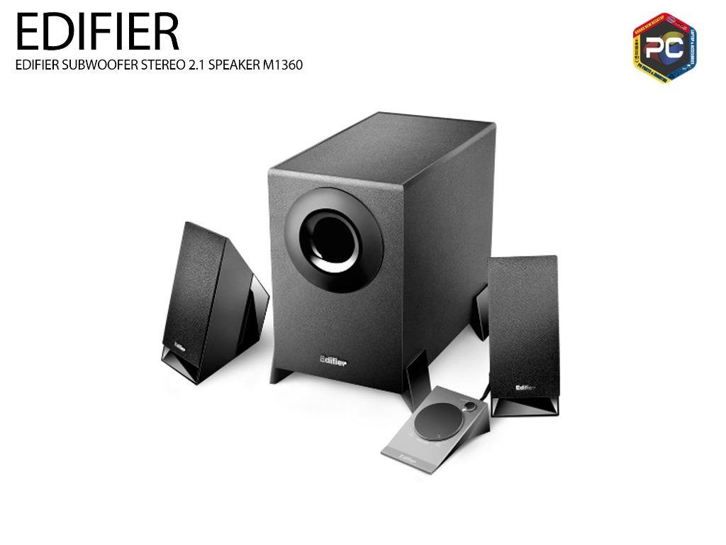 EDIFIER SUBWOOFER STEREO 2.1 SPEAKER M1360, Audio, Soundbars, Speakers
