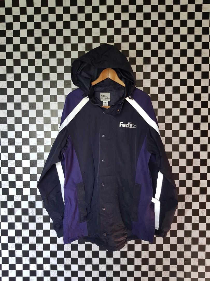FedEx Hooded Reflective coat by Stan Herman Men s Fashion Coats