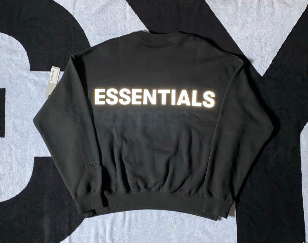 black essentials crewneck