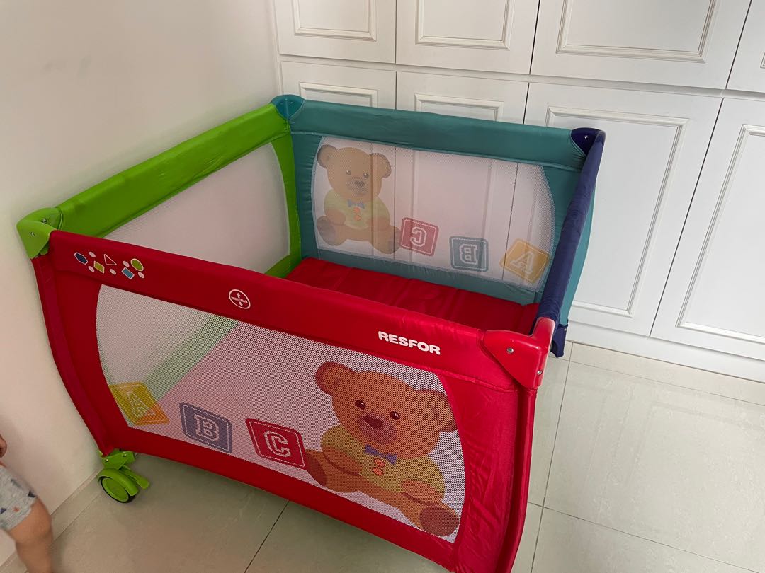 Playpen on wheels clearance
