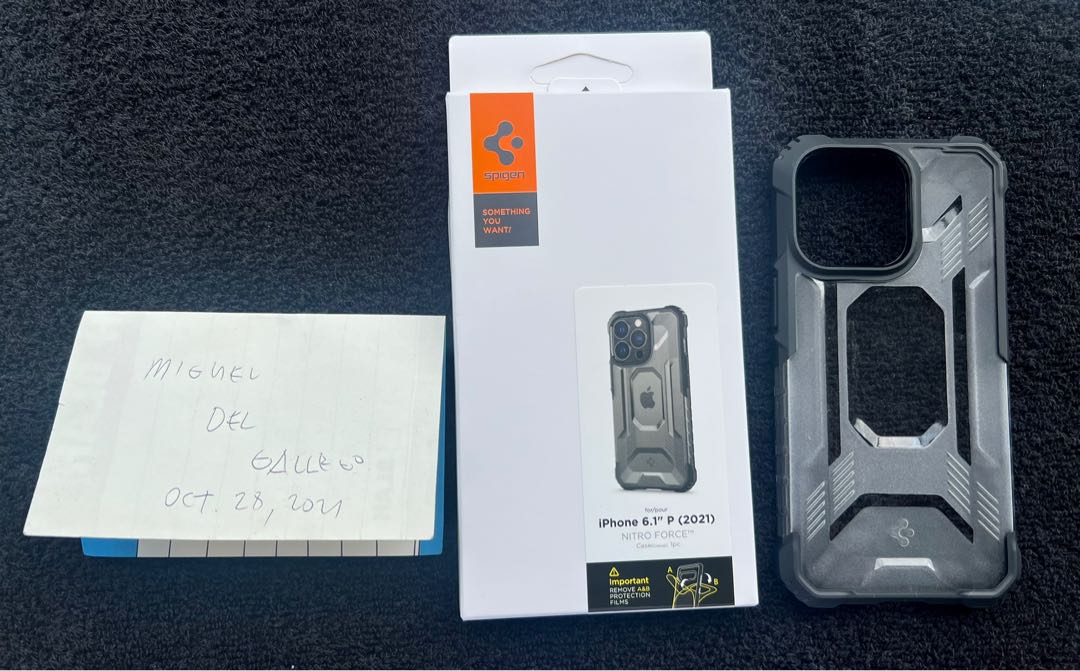 For Sale iPhone 13 Pro Spigen Case good as brand new with receipt
