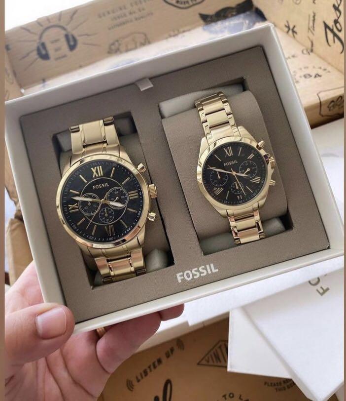 Fossil COUPLE WATCH ( ?% Original), Luxury, Watches on Carousell