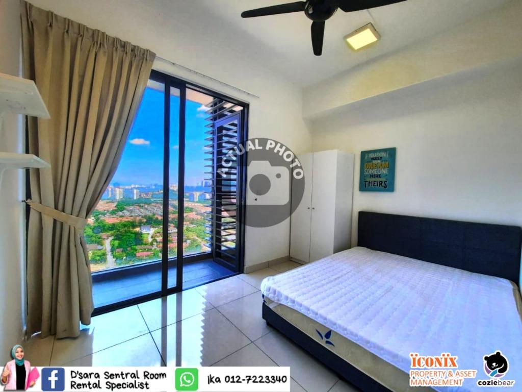 Furnished Balcony Room For Rent Pool S View 𝐋𝐨𝐜𝐚𝐭𝐢𝐨𝐧 D Sara Sentral Walking Distance Attached Mrt Kampung Selamat Property Rentals On Carousell