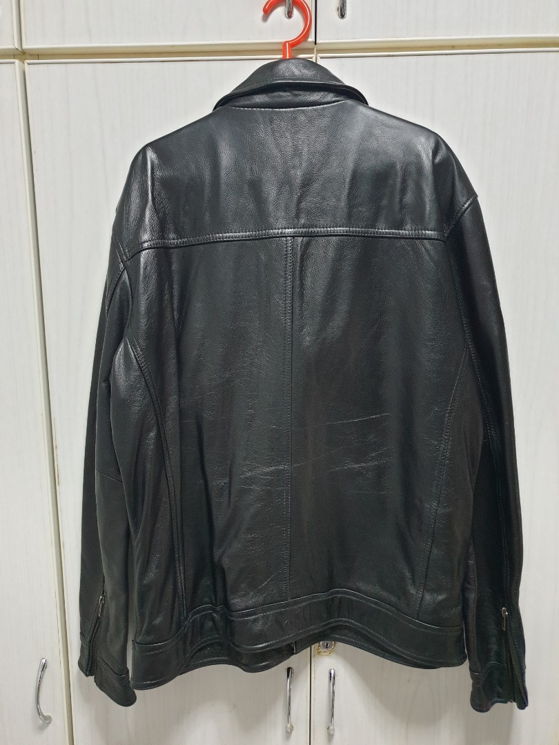 leather pullover jacket