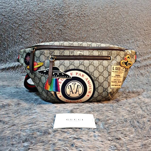 Gucci patch waist pack sales