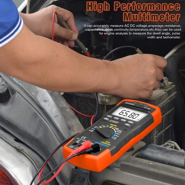 H1089 Digital Multimeter,INFURIDER YF770K TRMS 6000 Counts Volt Amp
