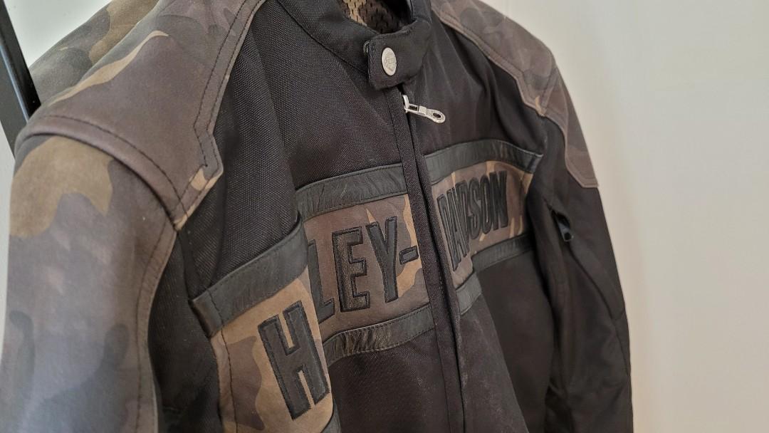 Harley davidson online camo leather jacket