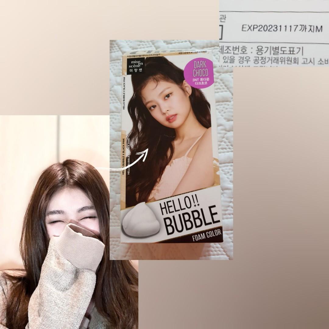 Hello Bubble Hair Dye Choco, Beauty & Personal Care, Hair on Carousell