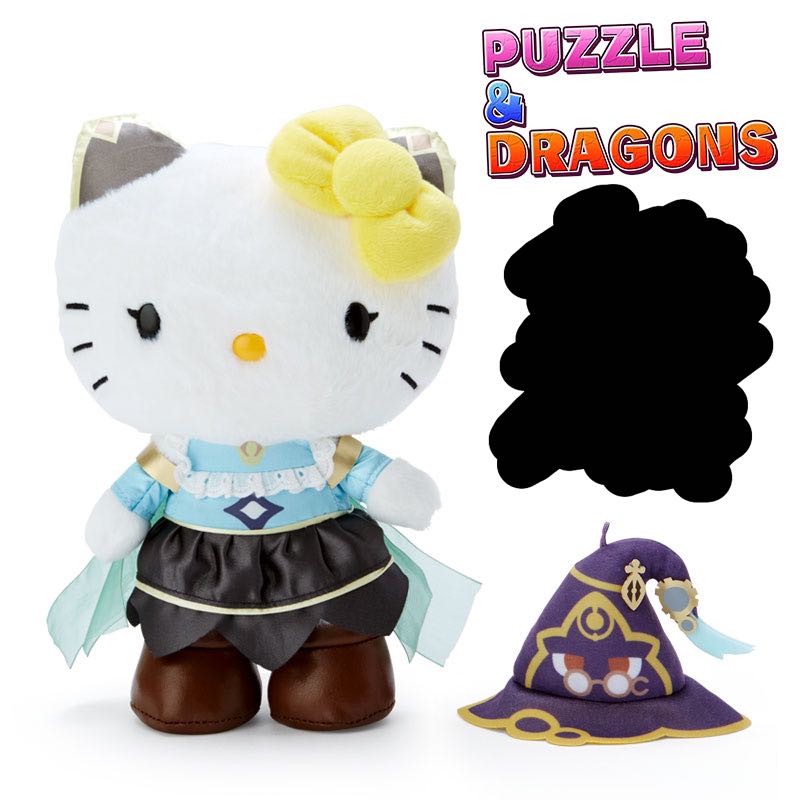 Hello Kitty x Puzzle and Dragons (PAD) 龍族拼圖 光魔女公仔 限定版, 興趣及遊戲, 玩具 & 遊戲類
