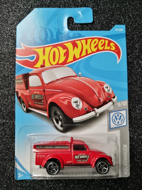 Hot wheels 49 volkswagen beetle pickup red online