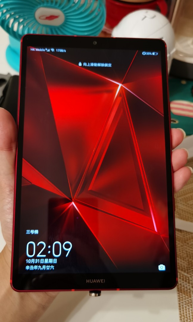 Huawei mediapad m6 turbo LTEモデル 赤 - PC/タブレット