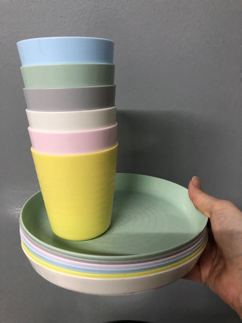 IKEA kids cups plates, Furniture & Home Living, Kitchenware & Tableware