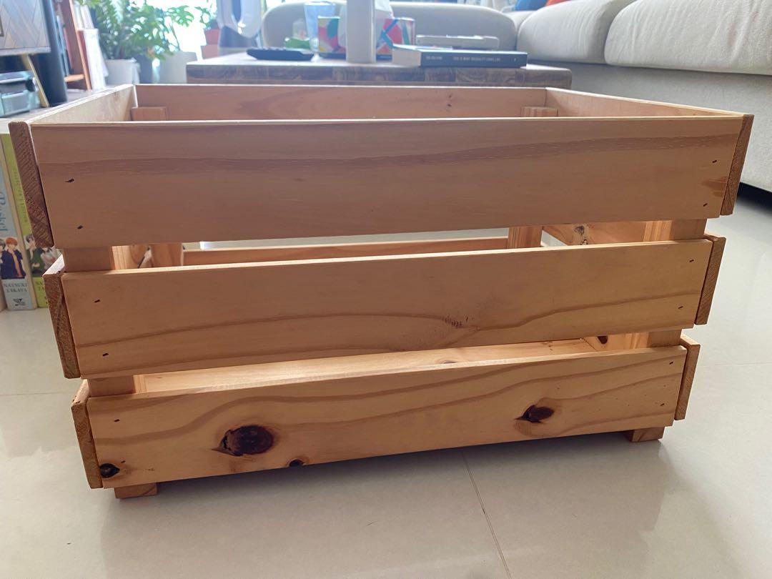 Fresh Look at Ikea Knagglig Wooden Crate Furniture Home Living Furniture Other