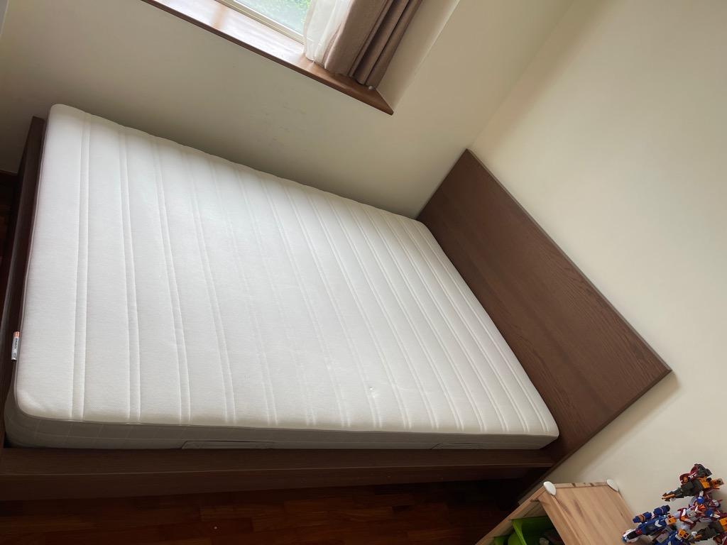 IKEA MALM Bed Frame & Mattress (150 x 200), Furniture & Home Living, Furniture, Bed Frames