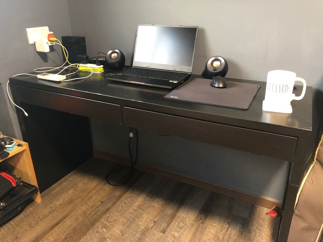 IKEA micke computer desk table with drawers   free chair Furniture