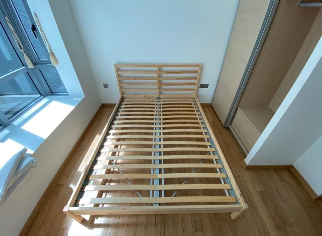 IKEA TARVA Queen Size bed frame, Furniture & Home Living, Furniture