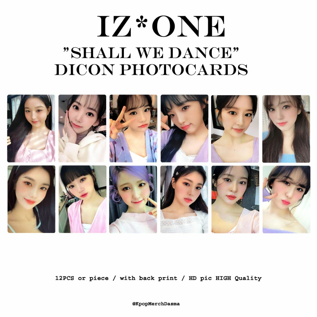 IZ*ONE DICON Shall we dance Photocard (PLEASE READ THE NOTE