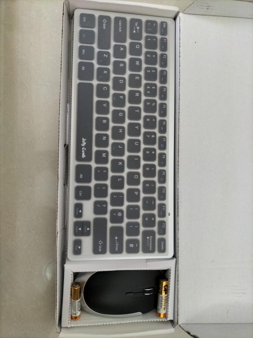 Jelly Comb Ultrathin Wireless Keyboard & Mouse Combo, Computers & Tech