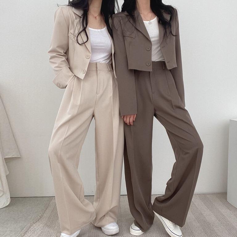 Womens two piece blazer set deals