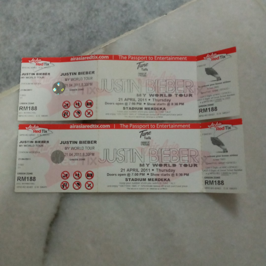 Justin bieber concert malaysia ticket price