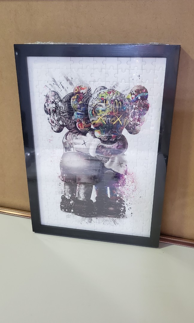 KAWS puzzle with frame, Hobbies & Toys, Memorabilia & Collectibles, Fan