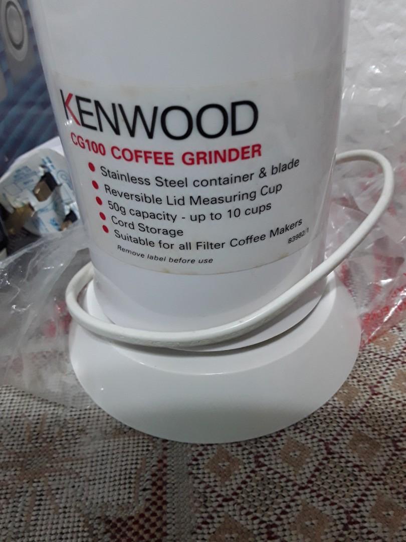 Kenwood coffee grinder, 家庭電器, 廚房電器, 咖啡機及咖啡壺 Carousell