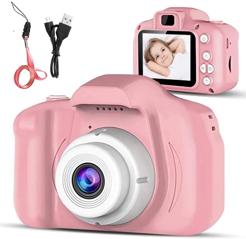 Children Mini Rechargeable Toy Camera 2.0 Inch IPS Screen 1080P with 32GB Card Shockproof Gifts for 3-12 Years Old Boys and Girls Birthday PAKEY Kids Camera Children Digital Camera Kids Toys 