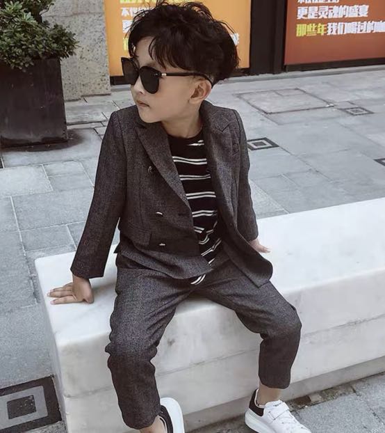 Korean style suit for boy, Babies & Kids, Babies & Kids Fashion on Carousell
