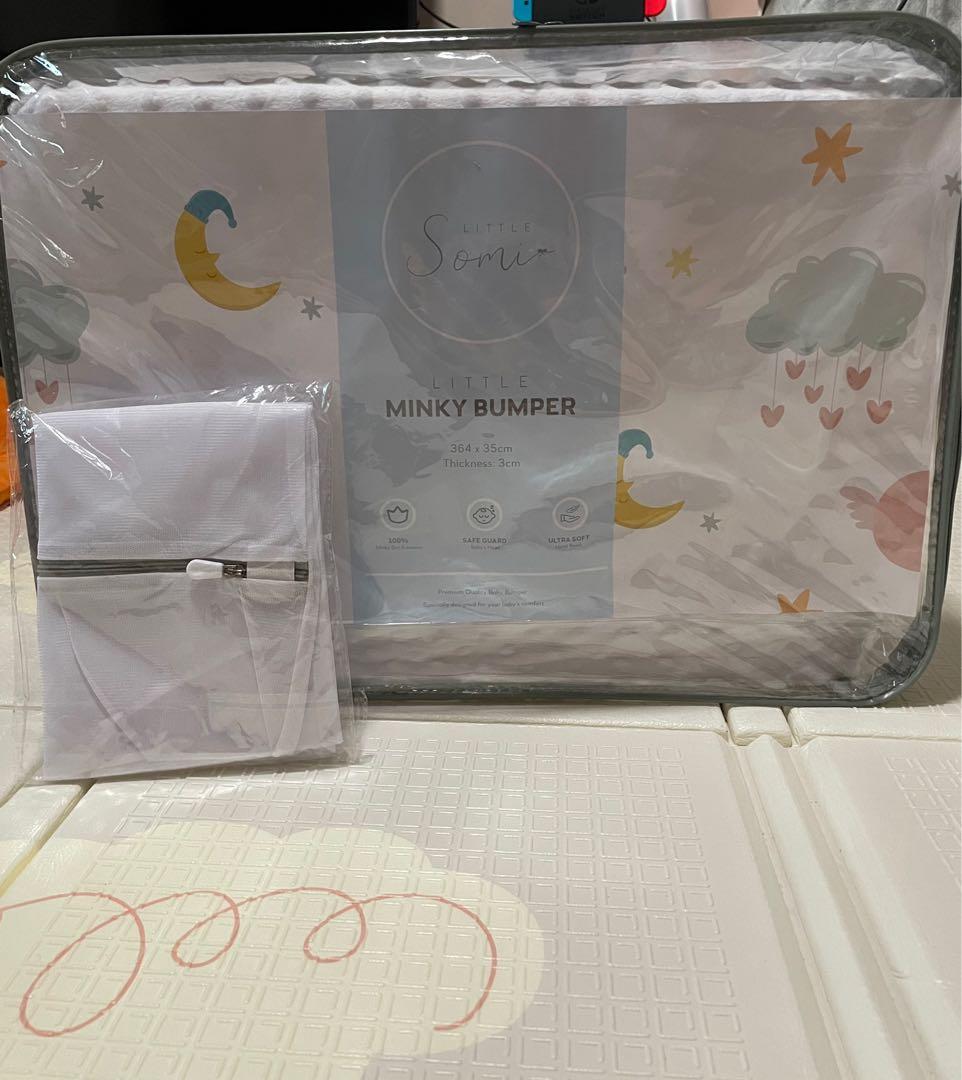 minky crib bumper