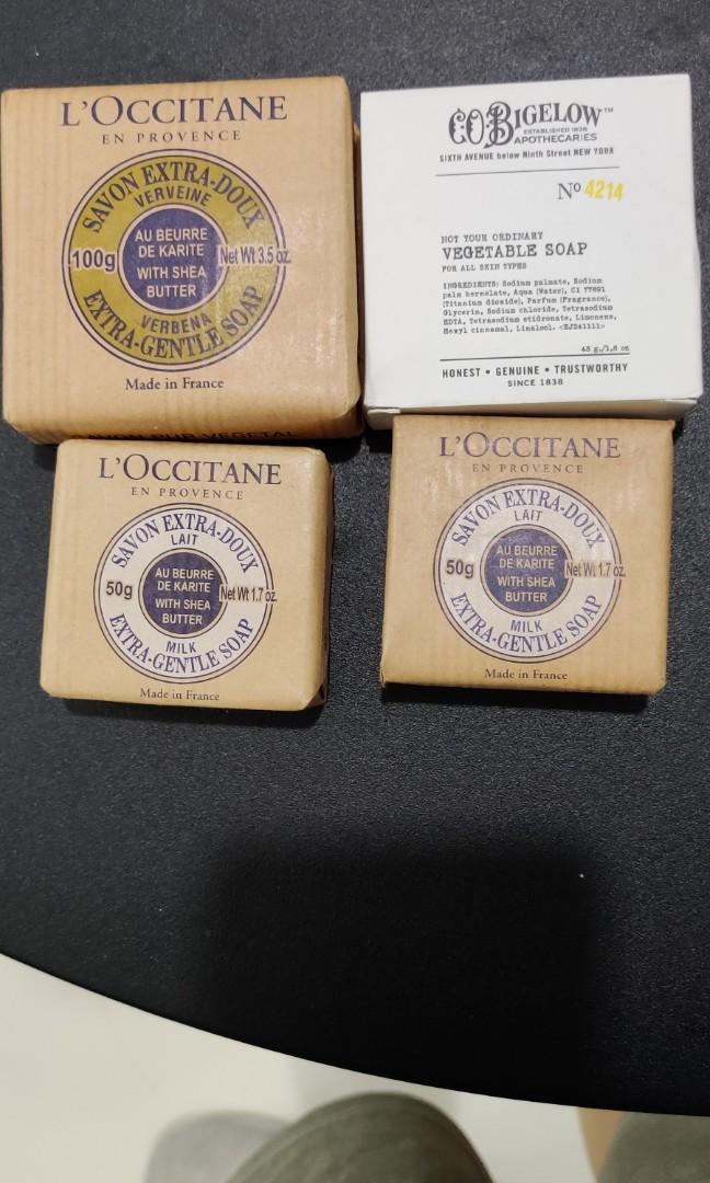 L'Occitane soap bars, Beauty & Personal Care, Bath & Body, Body Care on