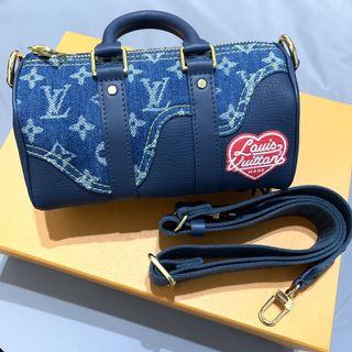 Authentic Louis Vuitton Keepall XS Blue/Green M59691, Luxury, Bags &  Wallets on Carousell