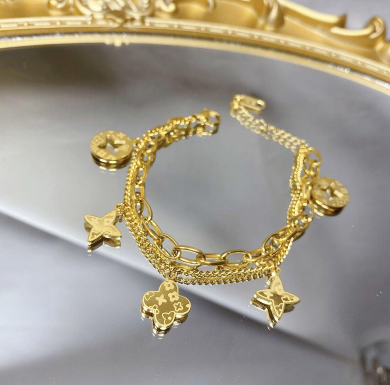 18 karat deals gold bracelet womens