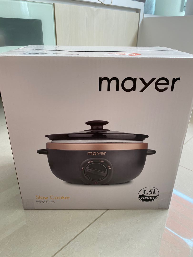 Mayer 3.5L Electric Slow Cooker MMSC35, TV & Home Appliances, Kitchen
