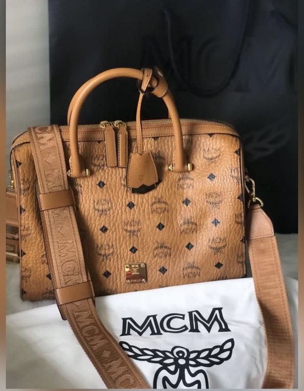 MCM Boston Bag Large 100 Authentic Women s Fashion Bags