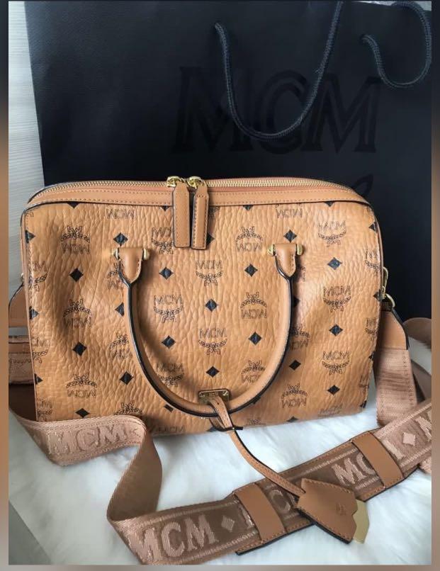MCM Boston Bag Large 100 Authentic Women s Fashion Bags