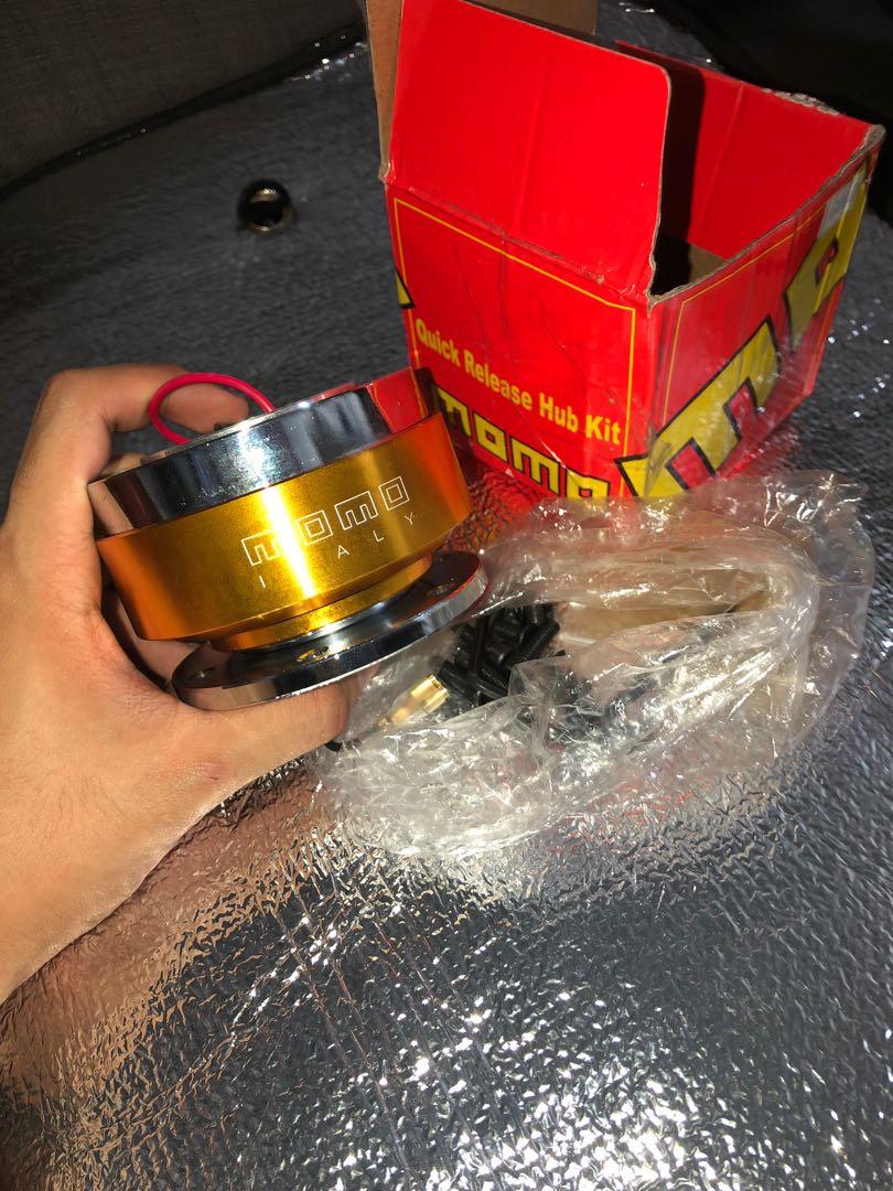 Nardi steering wheel/bosskit/quick release hub, Car Accessories, Accessories on Carousell