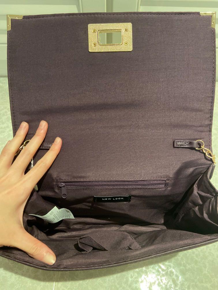 NEW LOOK brand new purple clutch Women s Fashion Bags Wallets