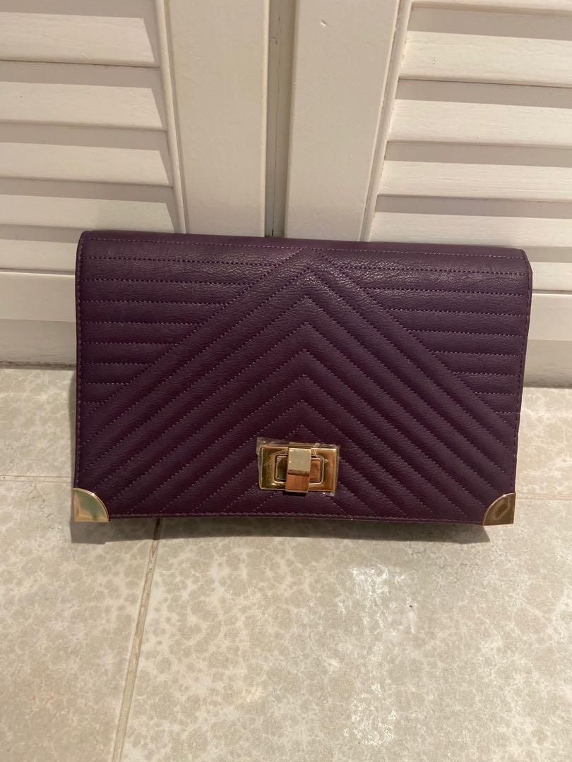 NEW LOOK brand new purple clutch Women s Fashion Bags Wallets