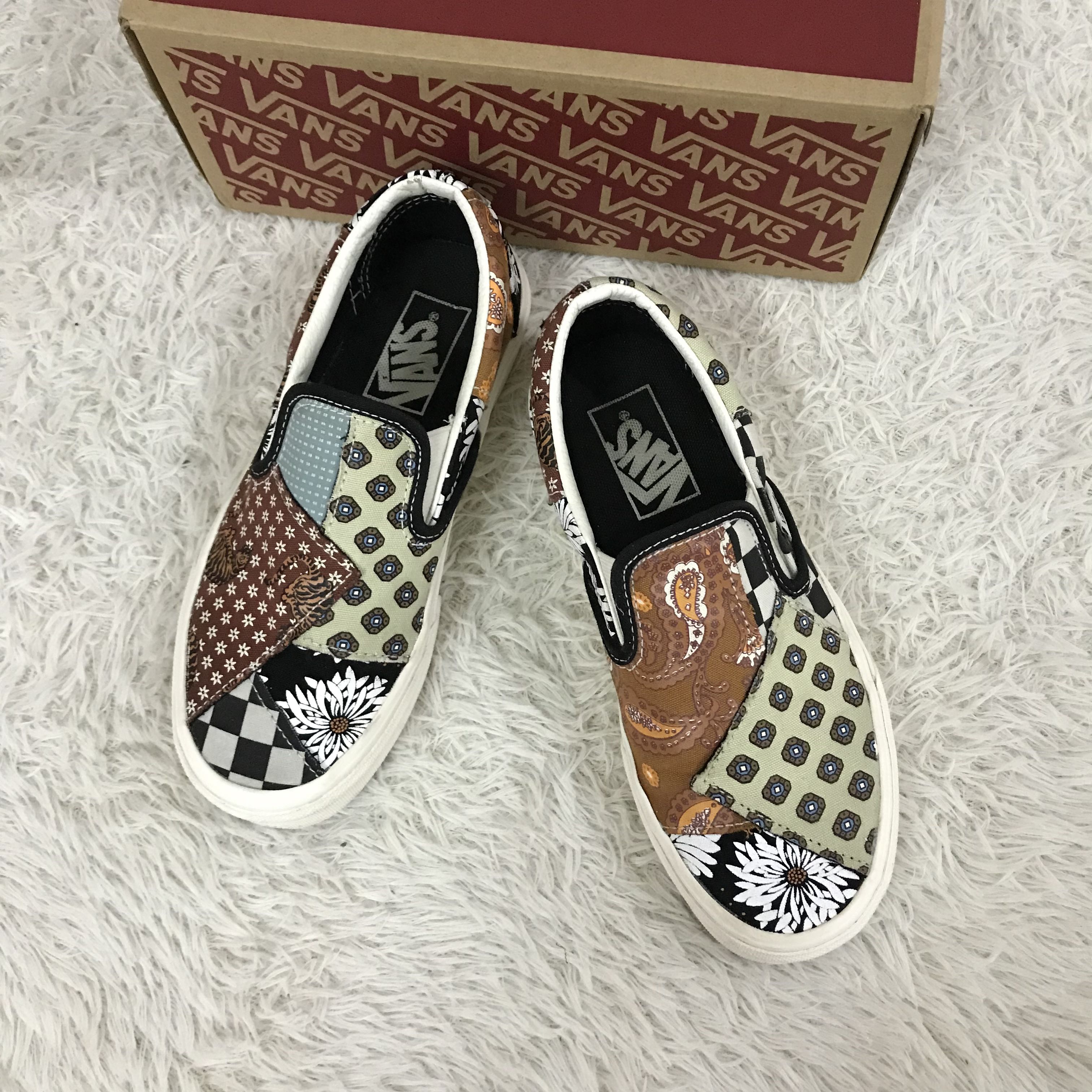 Vans patchwork shop slip on