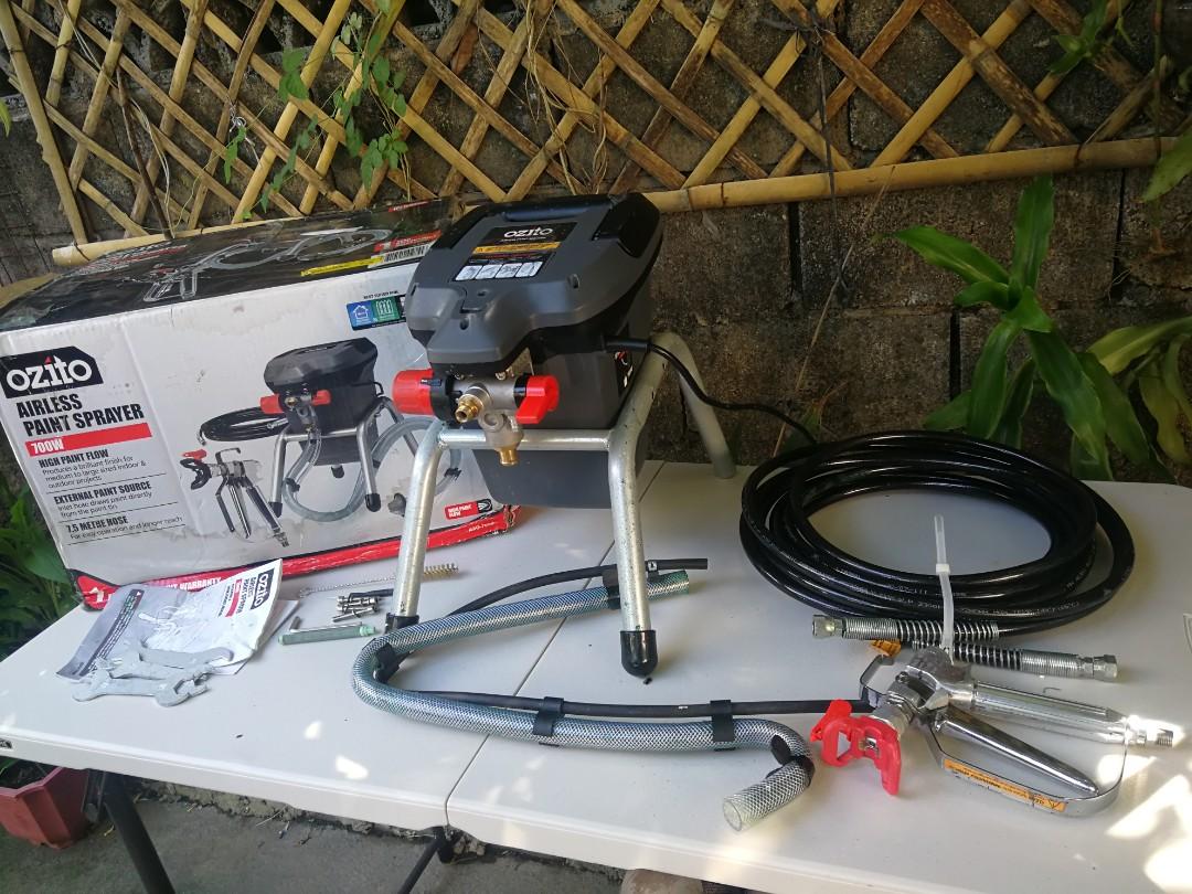 Ozito airless paint sprayer, Commercial & Industrial, Construction Tools & Equipment on Carousell