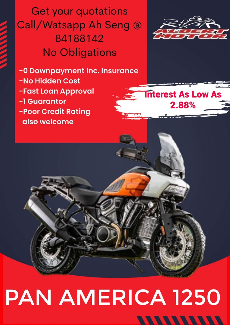 Pan America 1250, Motorcycles, Motorcycles for Sale, Class 2 on Carousell