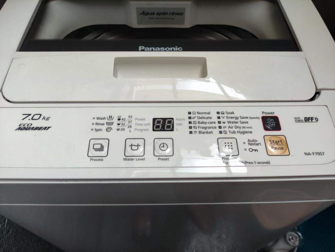 panasonic NA F70S7 7kg Fully Automatic Washing Machine, TV & Home