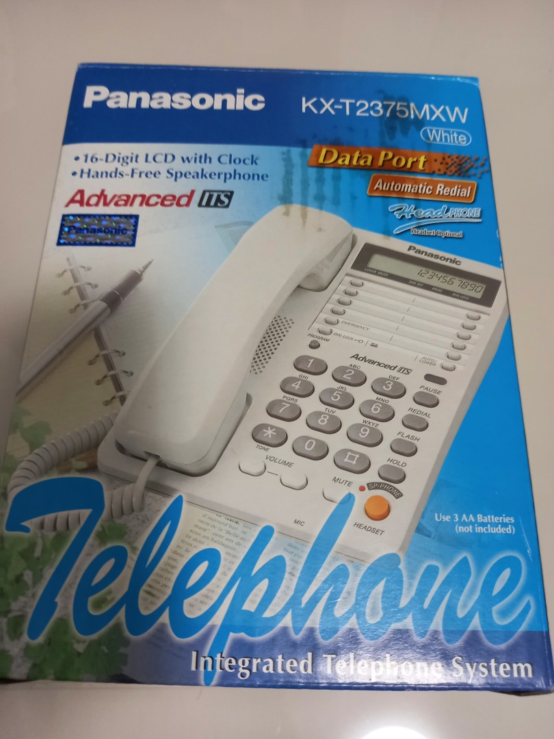 Panasonic telephone KXT2375MXW, Audio, Other Audio Equipment on Carousell